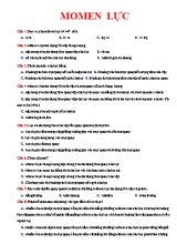 20 Câu trắc nghiệm Vật lí 10 Momen lực (Có đáp án)